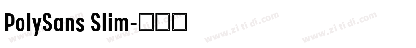 PolySans Slim字体转换